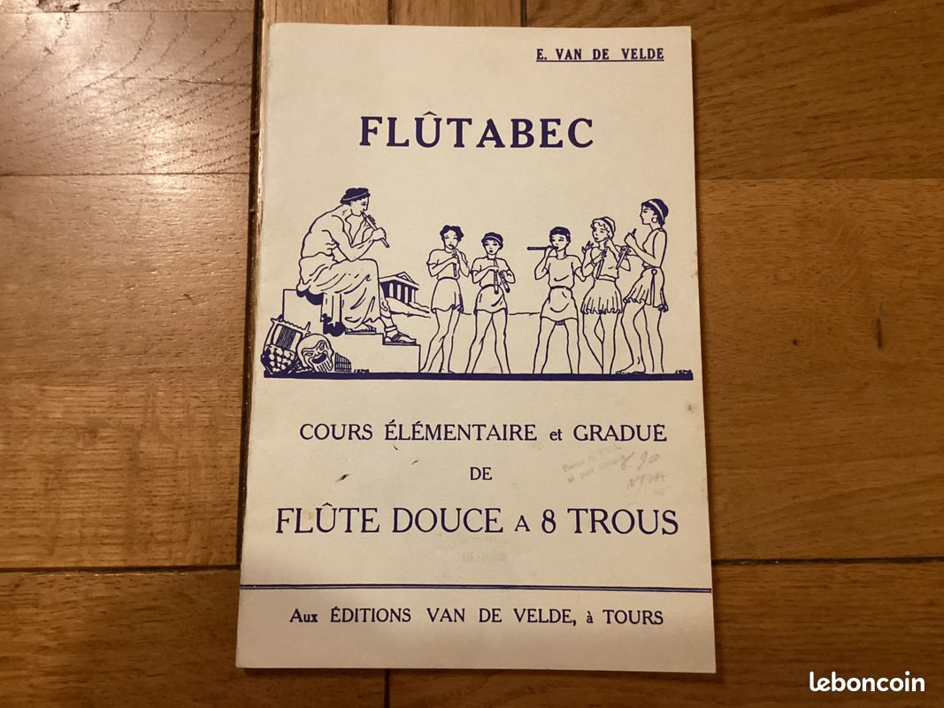 Flûtabec / cour élémentaire et gradué de flûte douce à 8 trous - E. Van de velde (image 1)