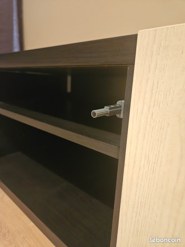 Meuble TV IKEA BESTÅ 180 cm – Noir / effet bois – Très bon état (image 7)