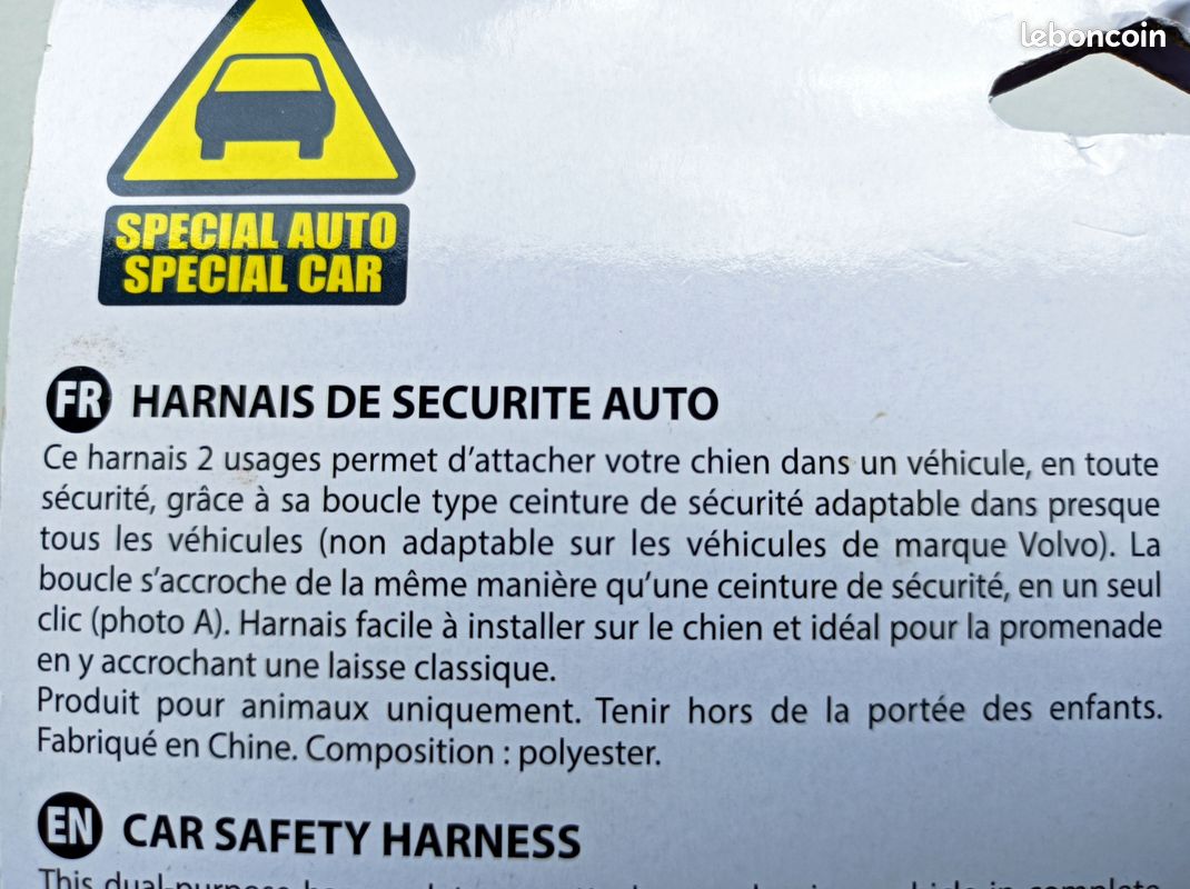 Harnais CHIEN de sécurité pour Auto (image 6)