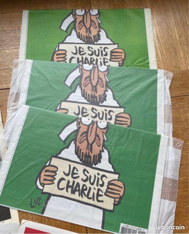 ✅ lot Charlie Hebdo -JE SUIS CHARLIE- 🥲 (image 2)