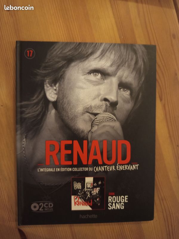 Cd L intégrale en édition collector du chanteur énervant- Renaud- Rouge sang (image 1)