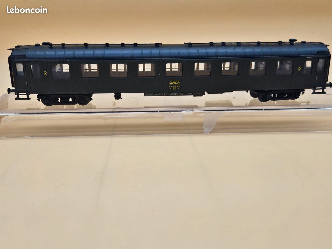 Set 2 voitures OCEM Ex-transatlantique, A3B5myfi, vert, châssis et toit