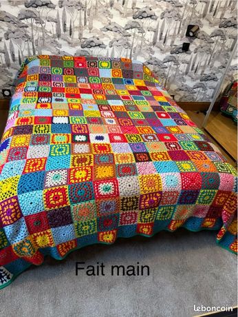 Patchwork Tissé à la Main Tapis de Perse 150 x 150 cm-Orient