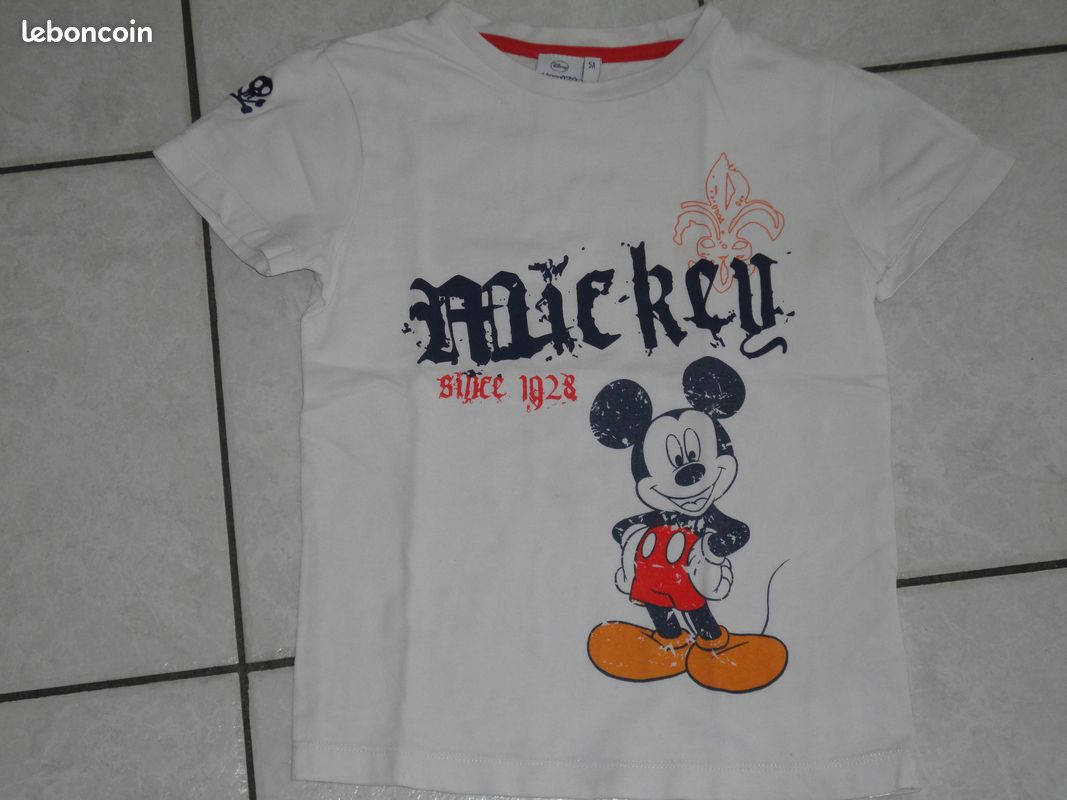 Tee-shirt manches courtes MICKEY, 6 ans, louivi (image 1)