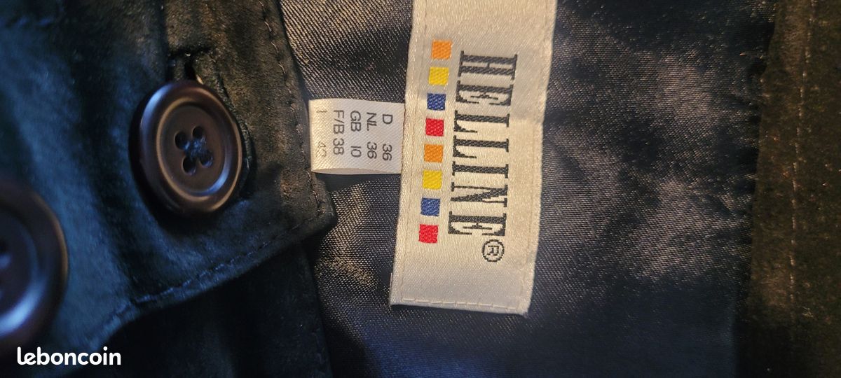 Mini-jupe noire en cuir taille 38 (image 3)