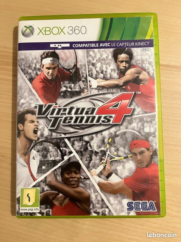 Virtua Tennis 4 – Xbox 360 – Version Française – Très Bon état – Sans Notice
