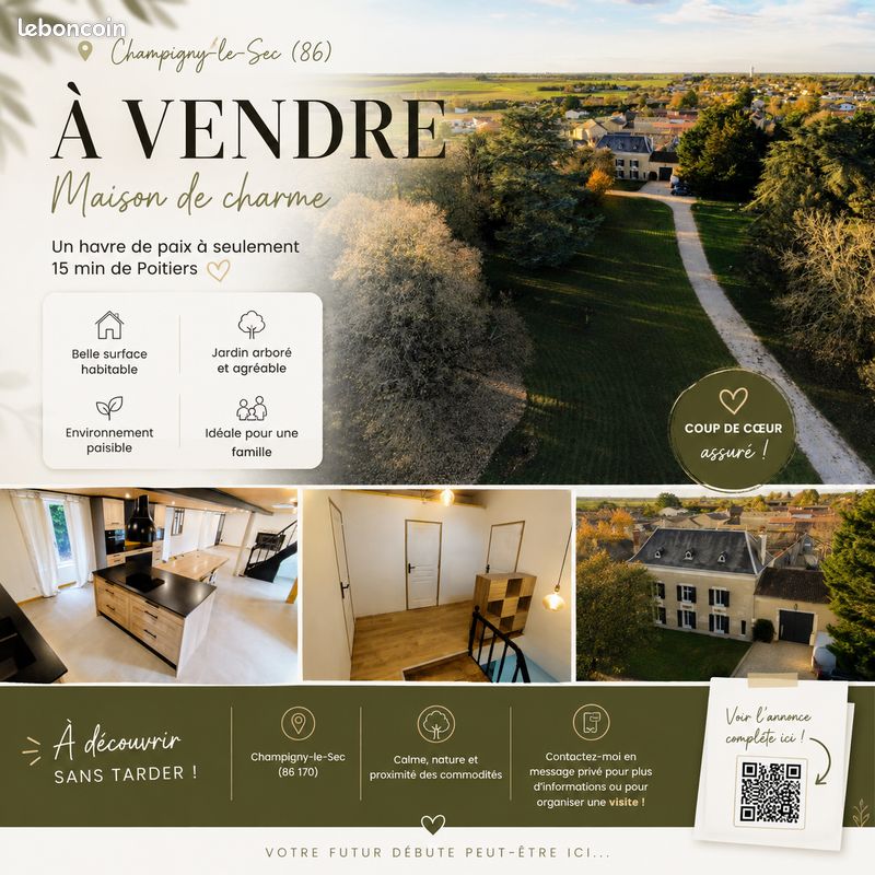 Maison 8 pièces 275 m² · à Vouillé · 275 m² · 350 000 €
