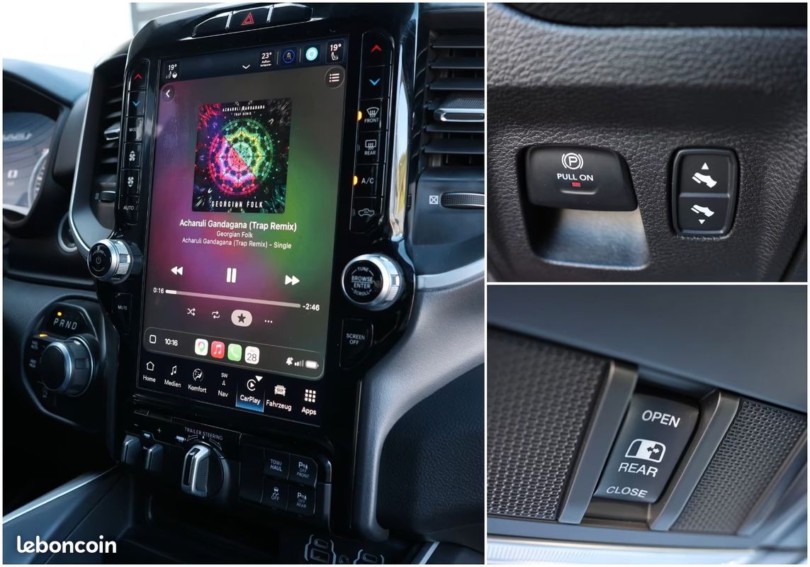 Dodge RAM 1500 Big Horn 5.7 V8 HEMI eTorque 396 ch – BVA – 4x4 – CarPlay – Caméras – R22 (image 28)