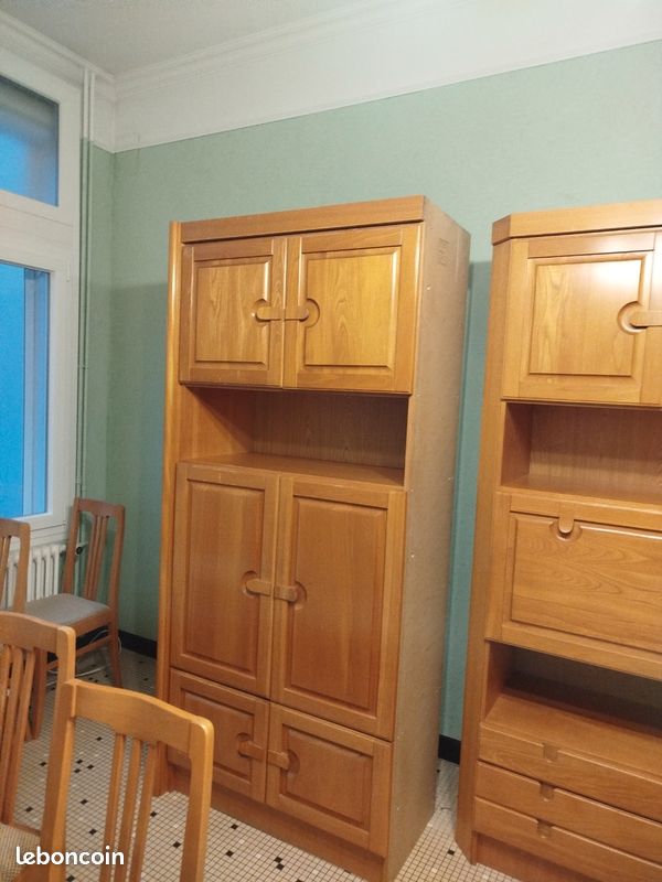 Grand living en orme massif vernis (TBE) (image 15)
