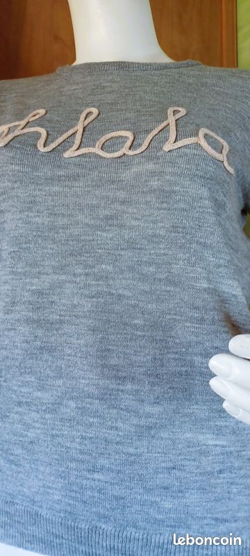 Taille L – Pull gris 🩶 Ohlala (image 4)