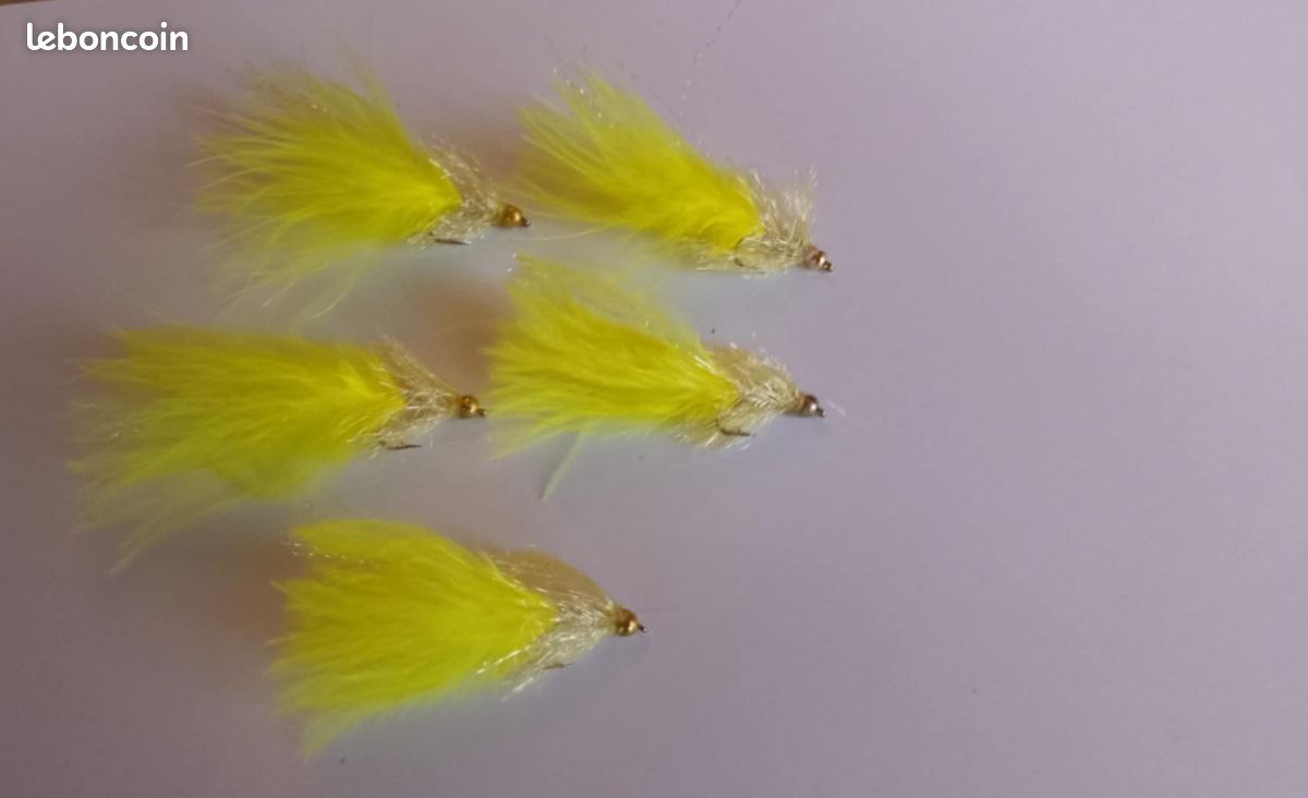 1 Douzaine de mouches pour pêche à la truite Orange