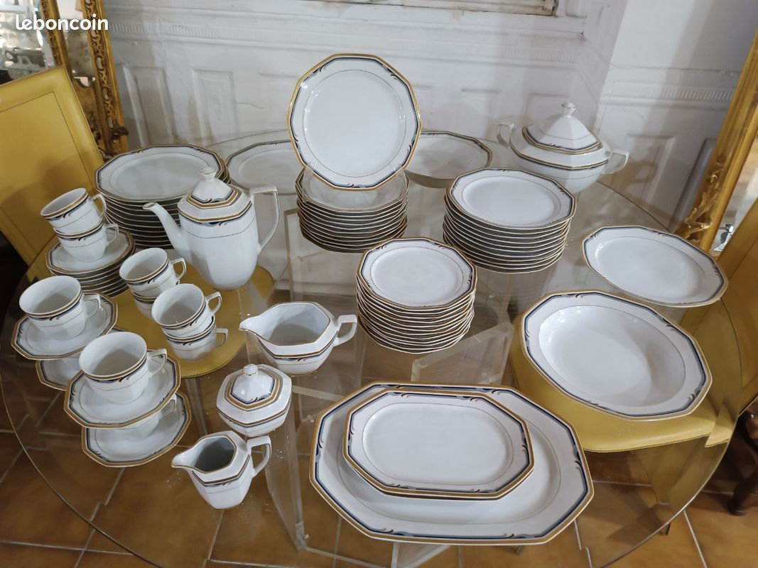 Service De Table En Porcelaine, Villeroy Et Boch, Modèle Acapulco, 57 Pièces - Dans De Beaux Draps