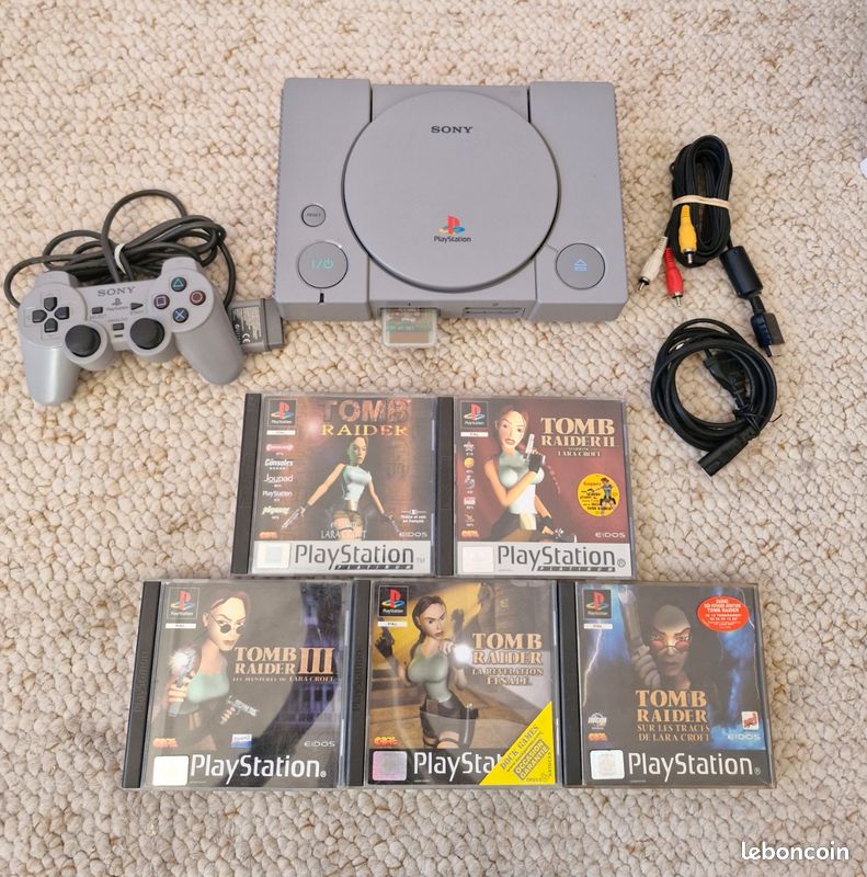 Carte Mémoire PS1 Tomb Raider II - Sony, Occasion, Fonctionne Correctement