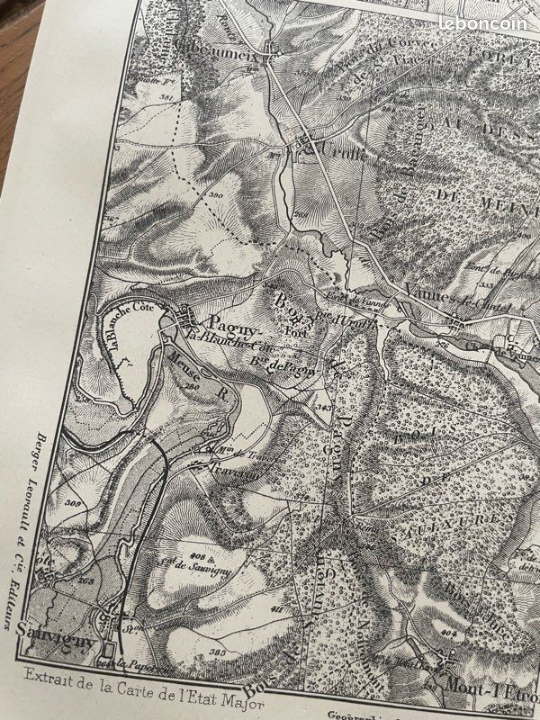 Manonvillers Neufchatel et Pagny le Blanche Côte - Carte ancienne (image 3)