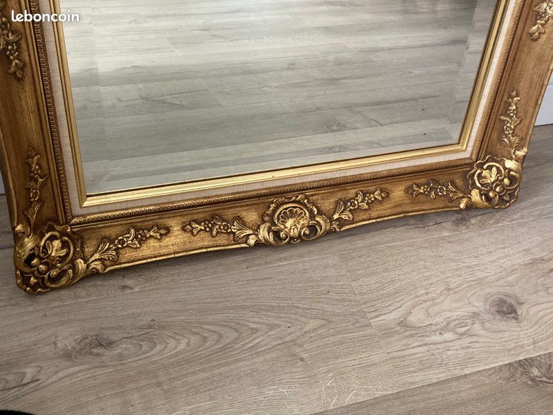 Miroir ancien doré (image 3)