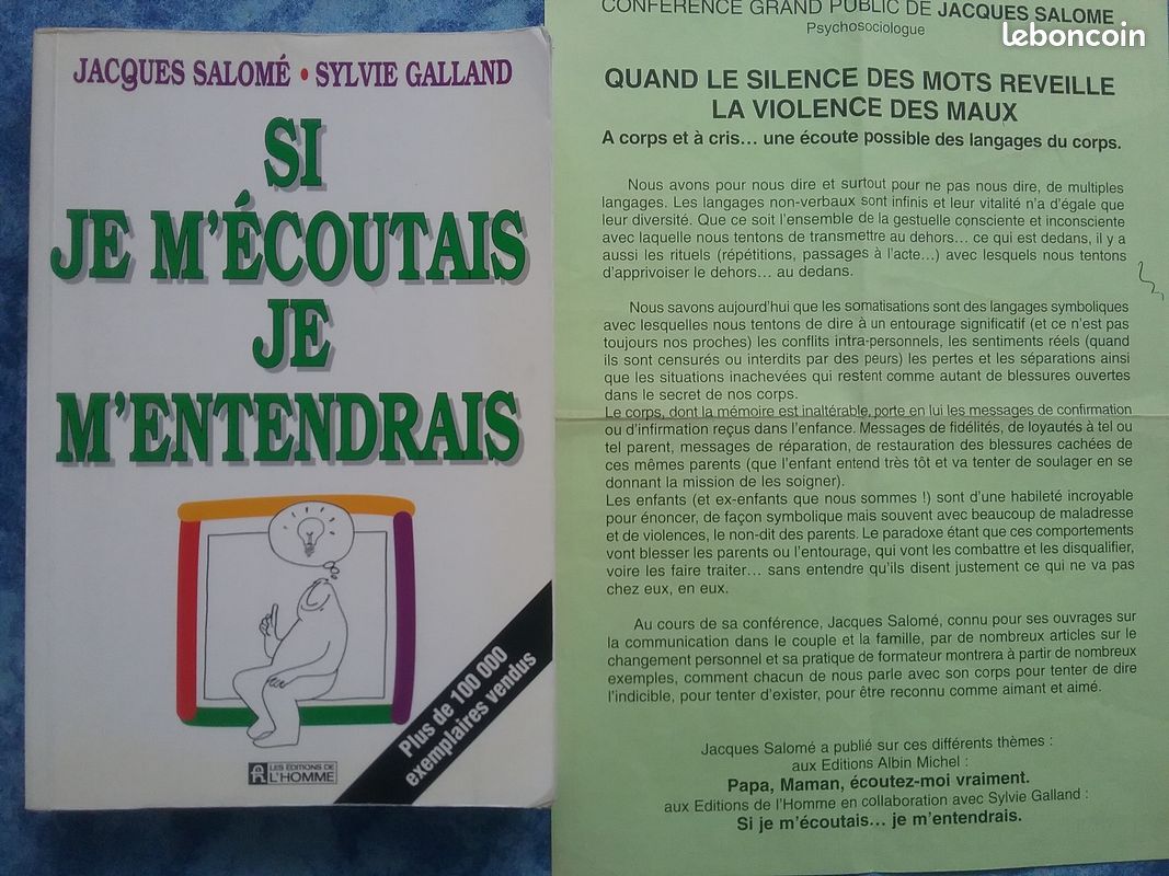 Jacques Salomé . Jamais seuls ensemble . Et . Si je m'écoutais , je m'entendrais (image 3)