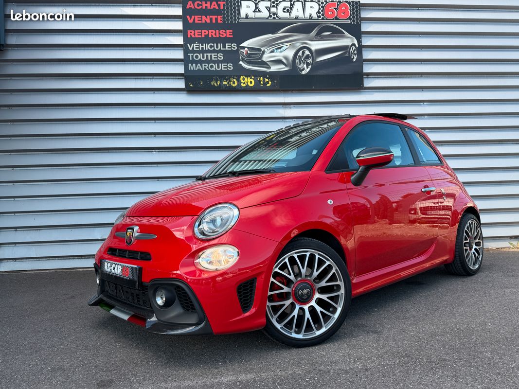 Fiat Abarth 500 1.4 T-JET 140 595 Excellent état Garantie 1an Toit ouvrant Pare choc Carbone (image 1)