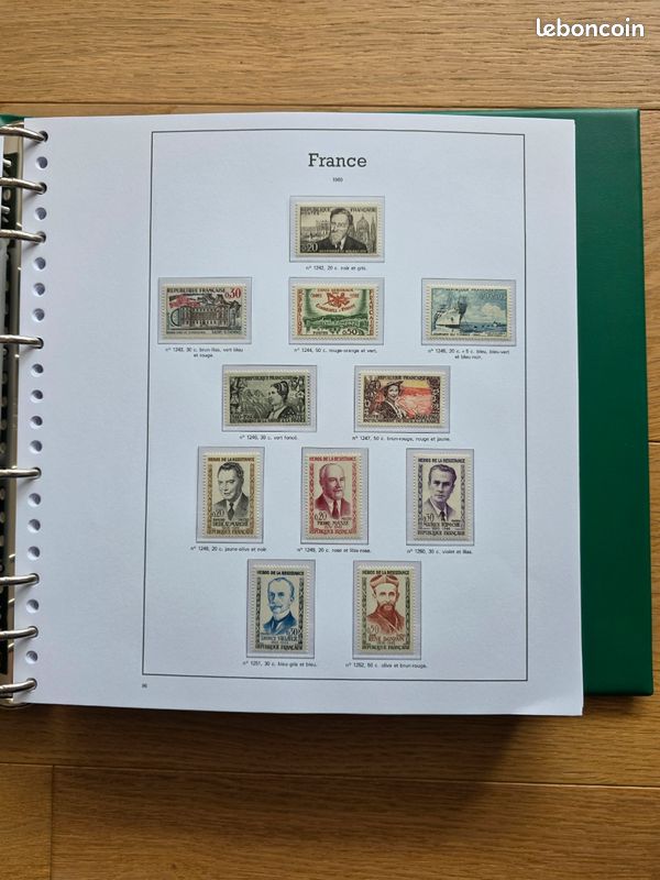 Collection timbres France 1960-1978 COMPLÈTE - 87 pages LUXE - Neufs * sans charnière (image 2)