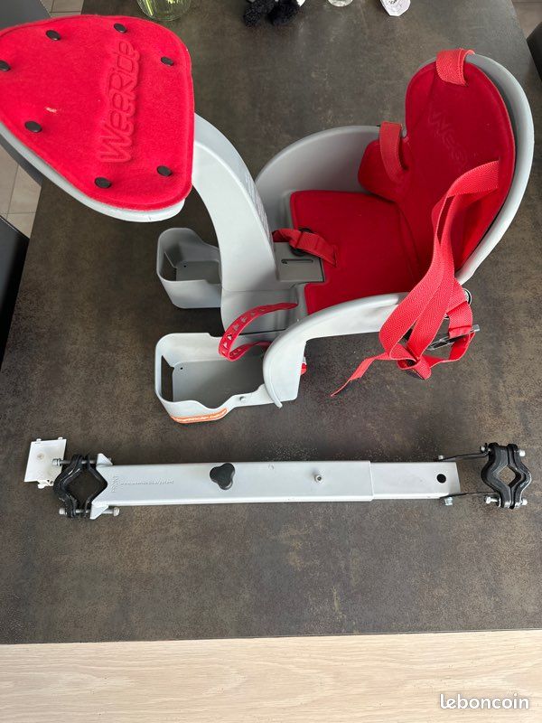 Siège vélo enfant avant - WEERIDE - SafeFront - Rouge - Ergonomique - Réglable - Sport