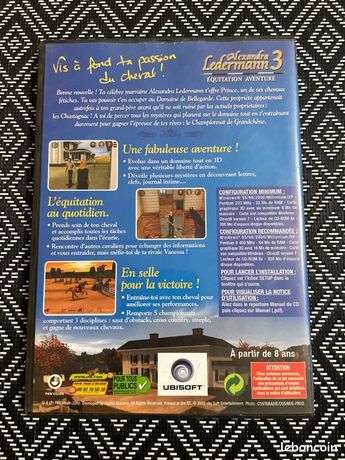 Jeu PC Alexandra Ledermann 4 : Aventures Au Haras - Ubisoft 2003 - Occasion Bon état