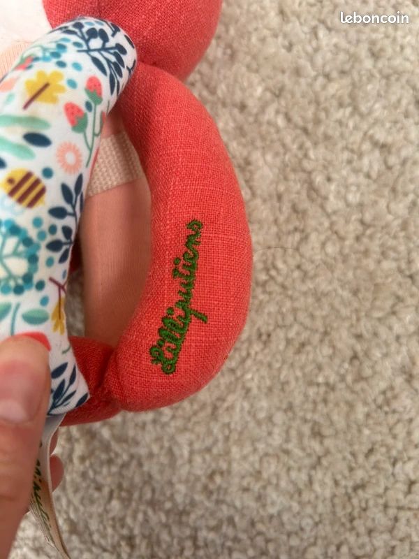 Jeu bébé - peluche hochet à poignées Alice la renarde - lilliputiens - naissance (image 2)