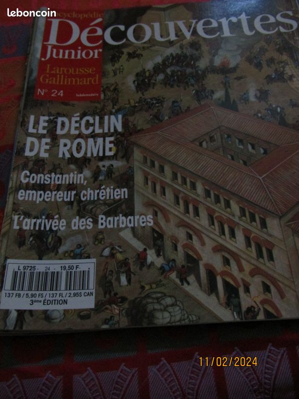 LAROUSSE GALLIMARD - ENCYCLOPéDIE DéCOUVERTES JUNIOR - LOT DE 10 - NUMéROTéS (image 1)