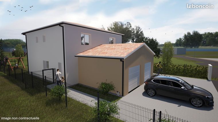 Maison T4 neuve de plain-pied avec garage