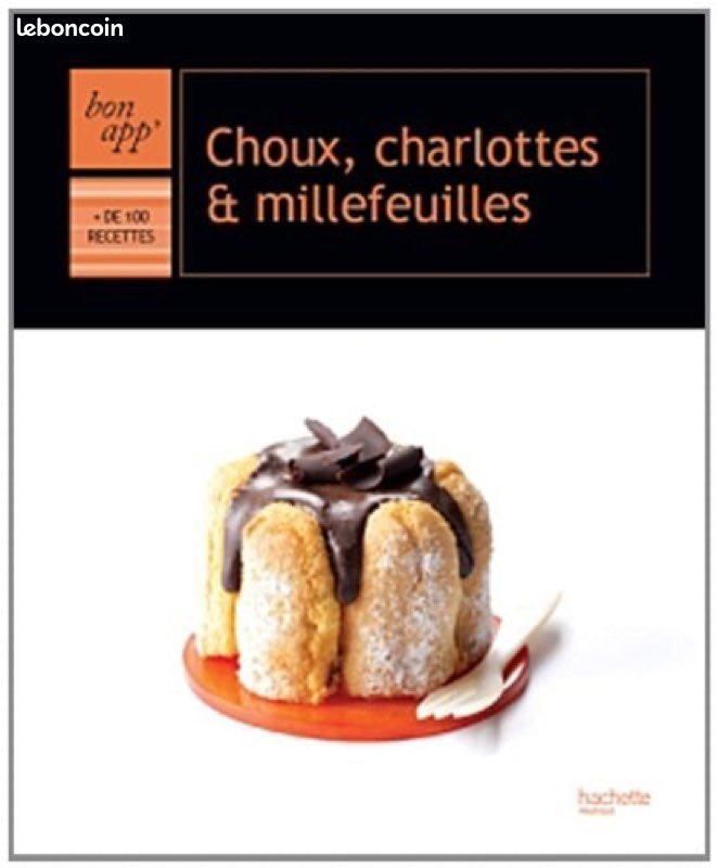 Livre de cuisine choux, charlotte et millefeuilles (image 1)