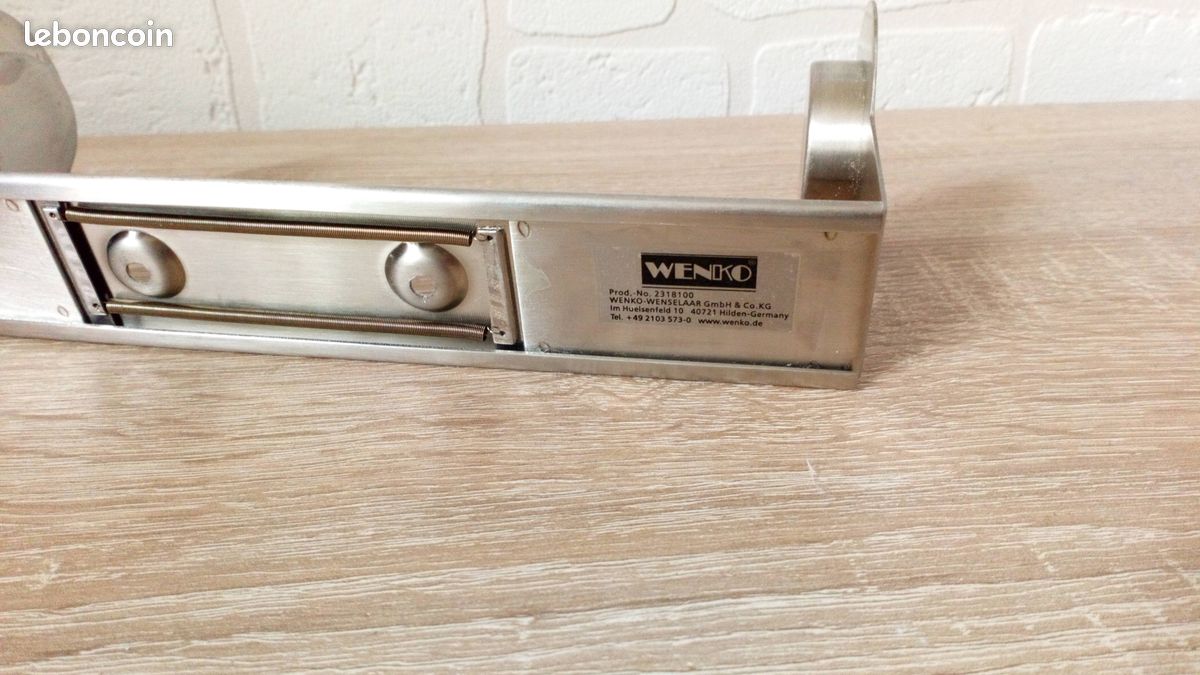 Porte support Papier rouleau Essuie-tout Wenko mural extensible en inox (image 6)
