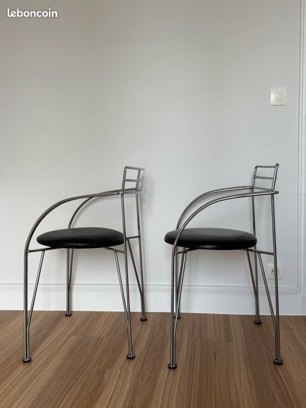 2 Chaises / Fauteuils Lune d’Argent par Pascal Mourgue pour Fermob 1980 (image 3)