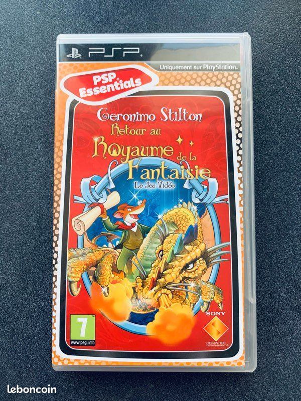 Jeu PSP : Geronimo Stilton - Retour Au Royaume De La Fantaisie - Bon état (2012)
