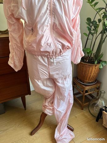 Veste De Survêtement Vintage ELLESSE Années 80 - Rose - Taille 40 - Mixte - Très Bon état (comme Neuve)