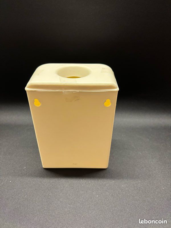 🌹 Distributeur vintage en plastique décoré de roses – 16 cm (image 2)