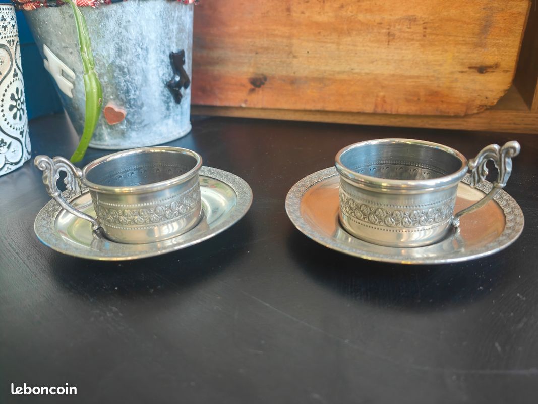 Tasses étain Italien / vintage (image 1)