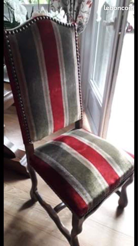 Chaise style louis 13 x 6 (image 1)