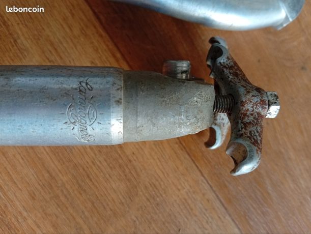 Tige De Selle Réglable SR - 26,6 Mm - Aluminium Argent - Vintage Japon - Occasion
