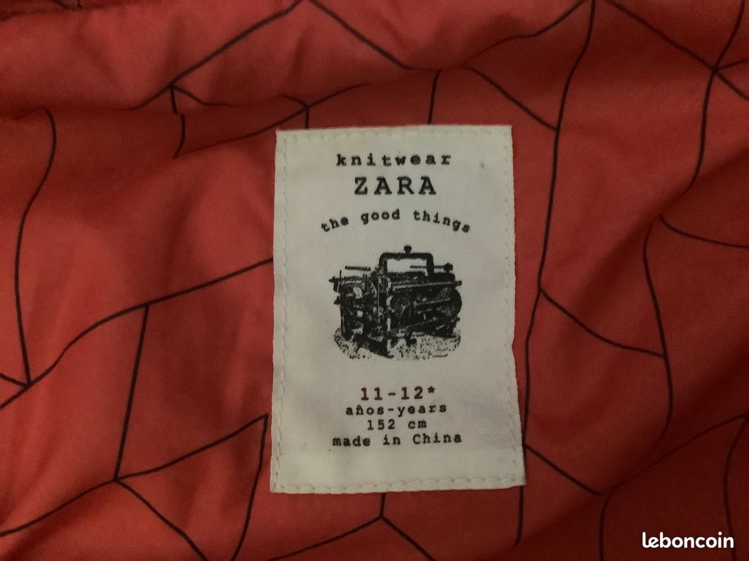 Manteau Doux Zara 11-12 ans (image 2)