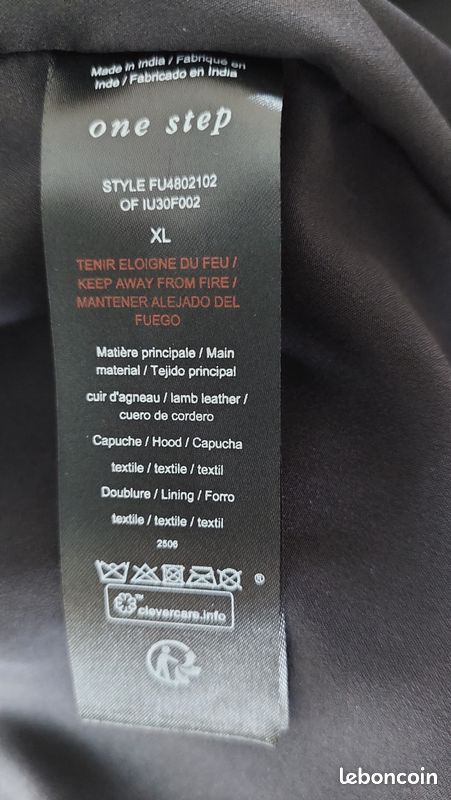 Blouson cuir d agneau (image 1)