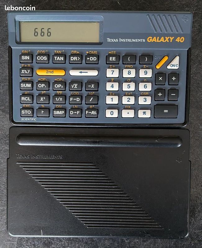 Calculatrice Texas Instruments Galaxy 40 Vintage - Pour Pièces Ou Réparation