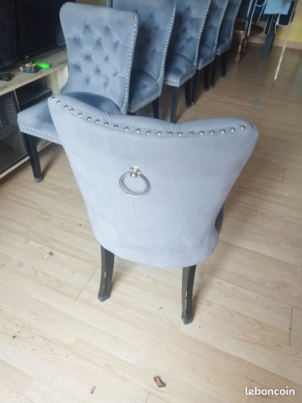 Lot de 6 chaises capitonnées - Très bon état (image 1)