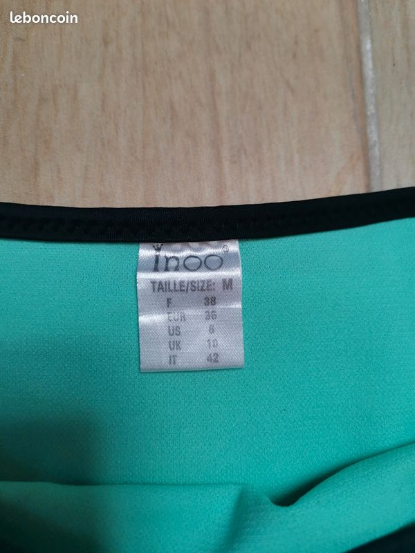 Maillot de bain taille 38 femme bleu vert Vêtements