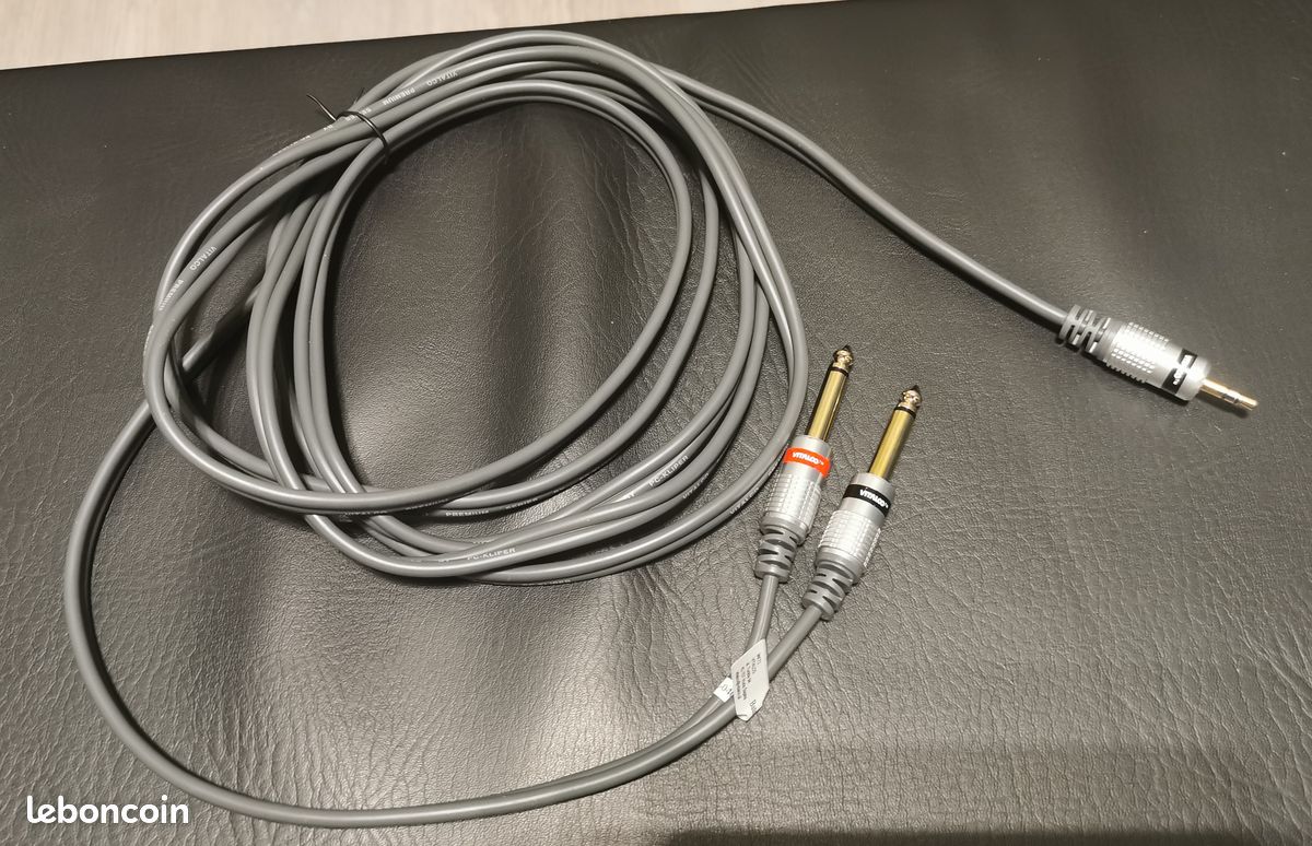 Fiche Jack Stéréo 3,5 Mm St Avec Connecteur De Câble