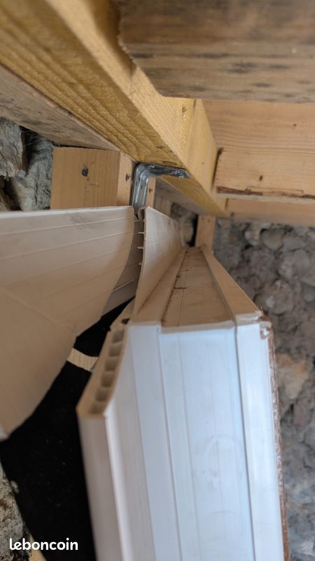 Porte d'entrée pvc 965x2200mm bois/blanc (image 6)