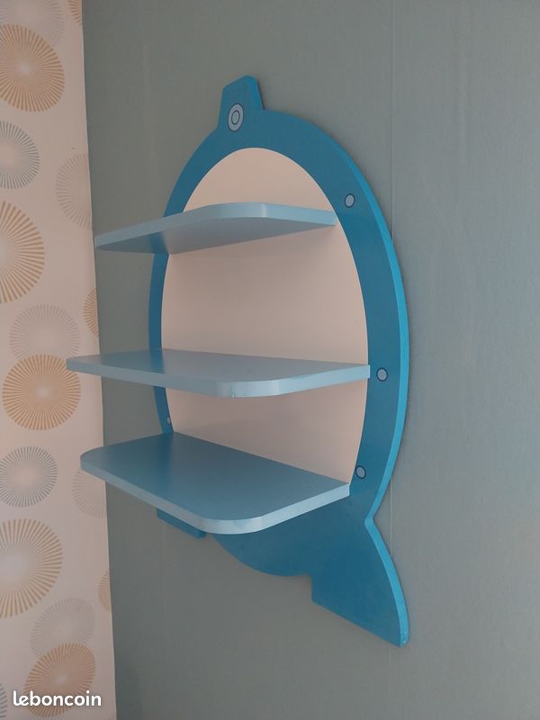 Etagère murale enfant bleue (image 2)