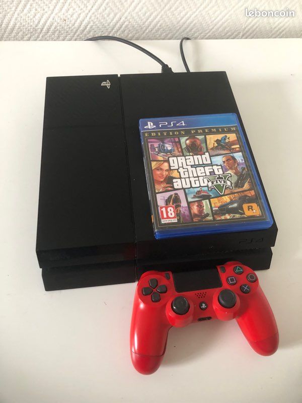 Console Sony PS4 500GO SLIM Sans manette + Câbles alimentation