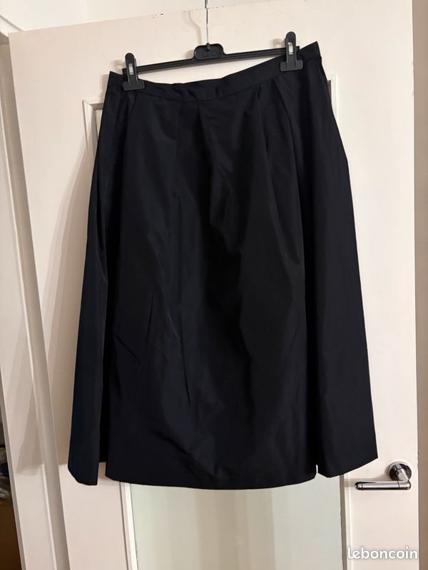 Jupe longue plissée H&M T46EU forme trapèze (image 2)
