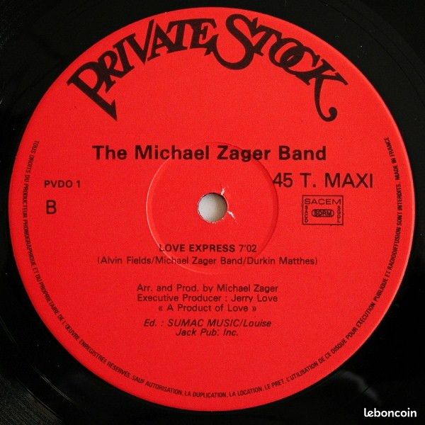 The Michael Zager Band – Let's All Chant / Love Express (Disco Version) - EP (image 3)