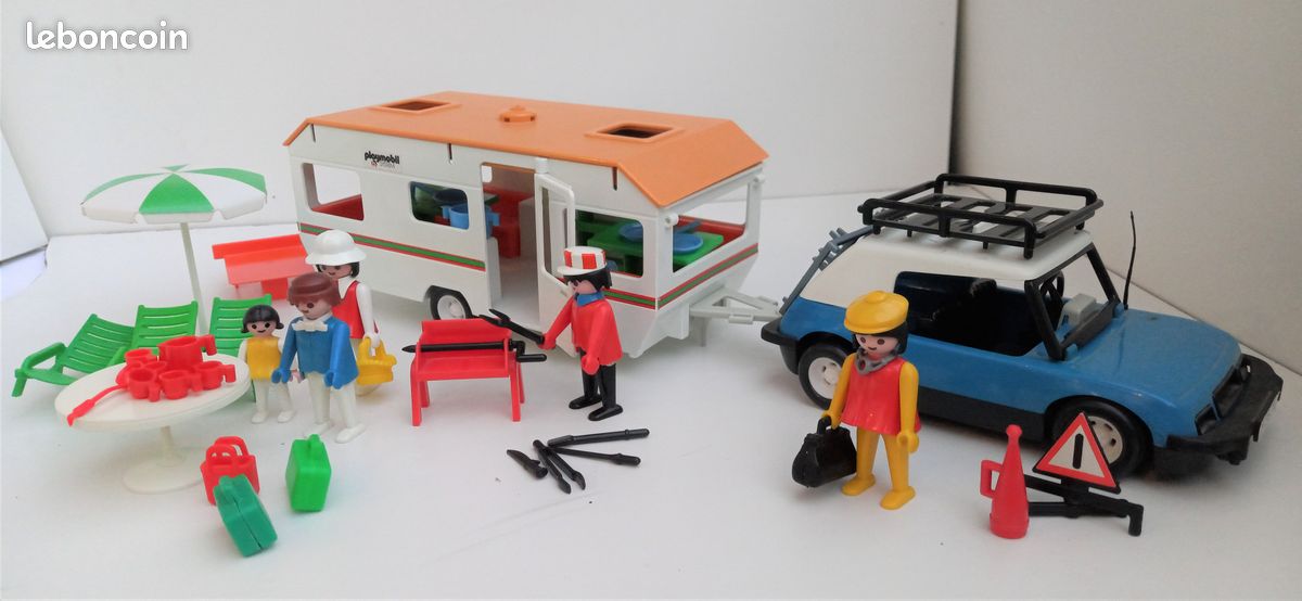 Vintage Boite Playmobil N° 3249 La Caravane - Label Emmaüs