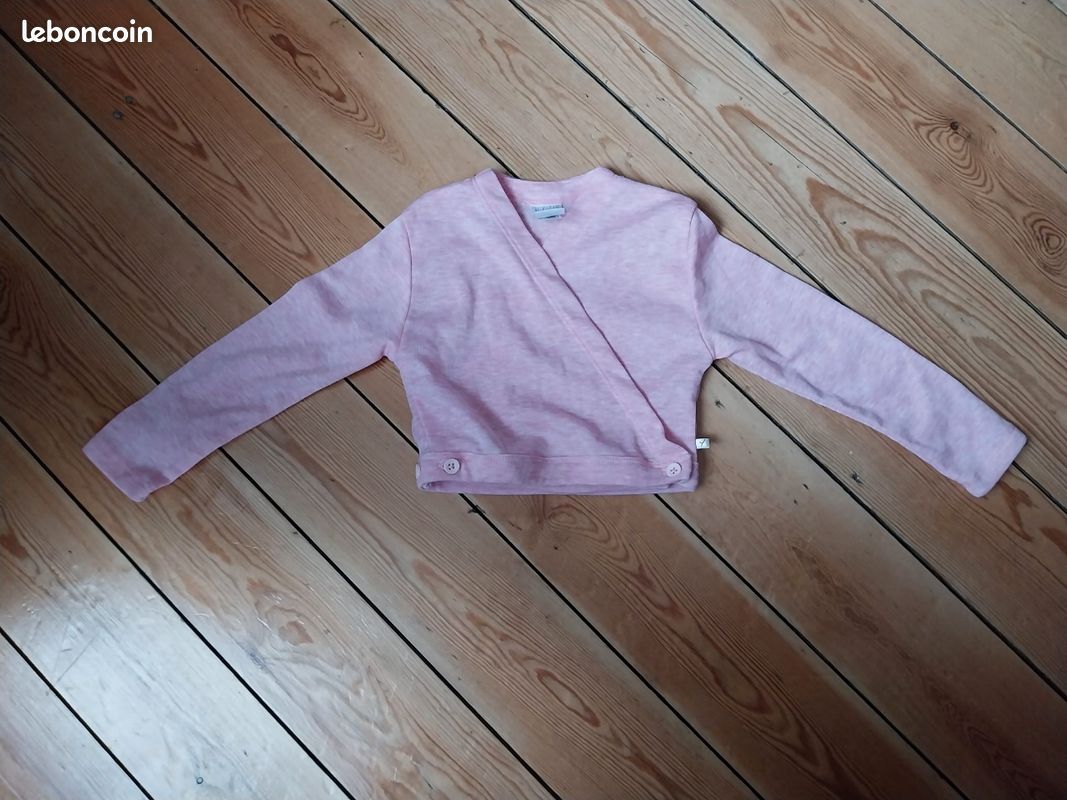 Cache-Cœur Repetto Rose Manches Longues Pour Fille 12 Ans - Danse/Ballet - Occasion TB