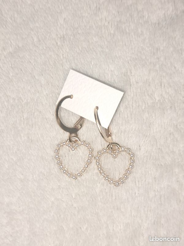 Boucles d'oreilles coeur (image 3)